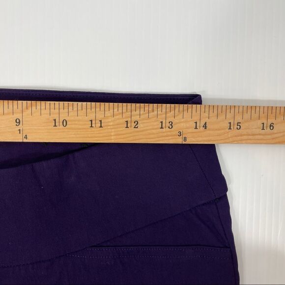 Ricki's Capris Purple Stretch Pull-On Women's Size Medium - Picture 4 of 7
